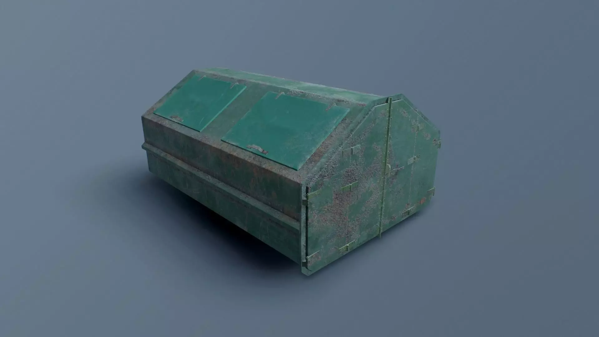 Waste Dumpster Free low-poly 3D model