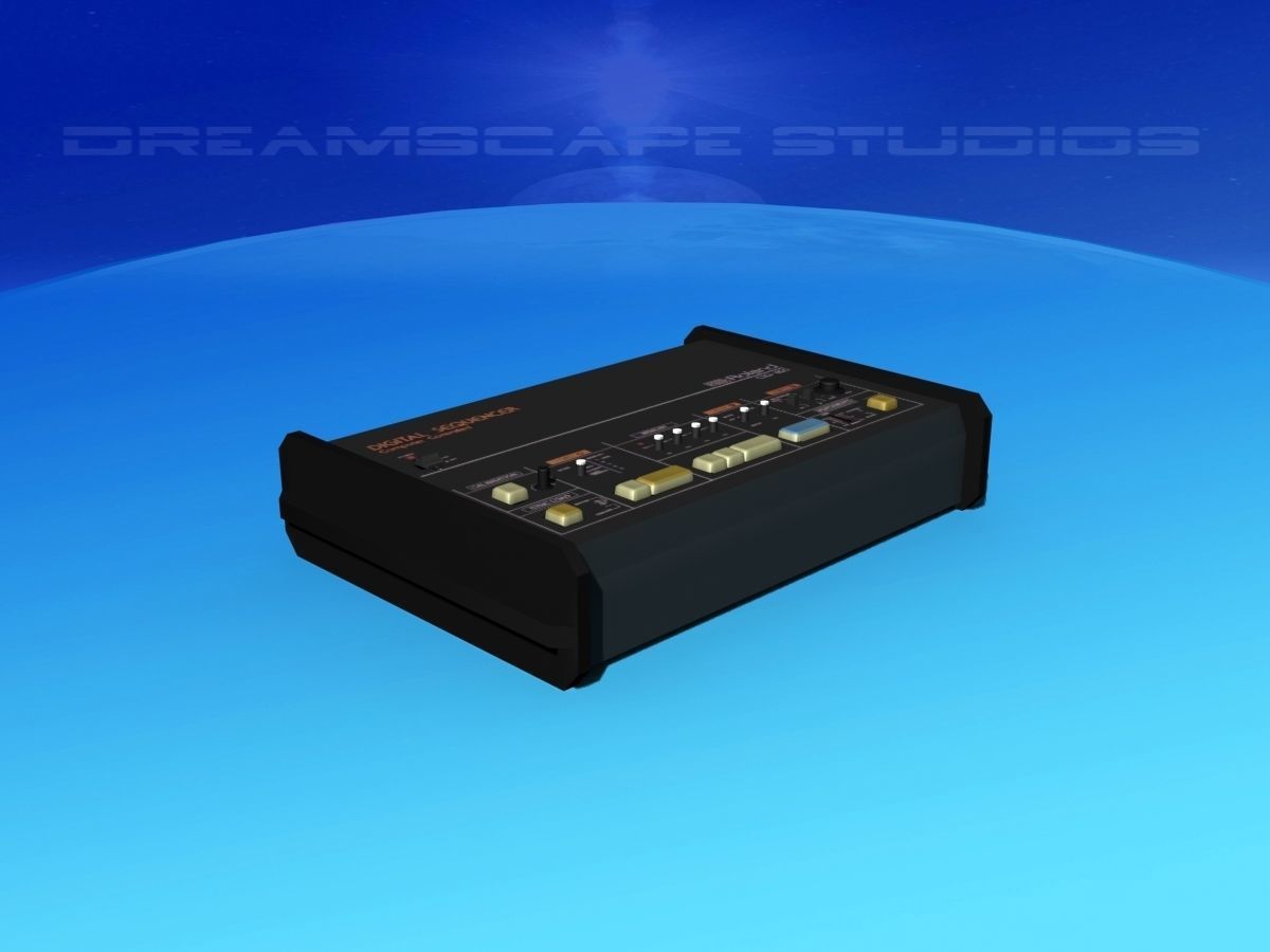 Roland CSQ-600 Compurythm 3D model_4