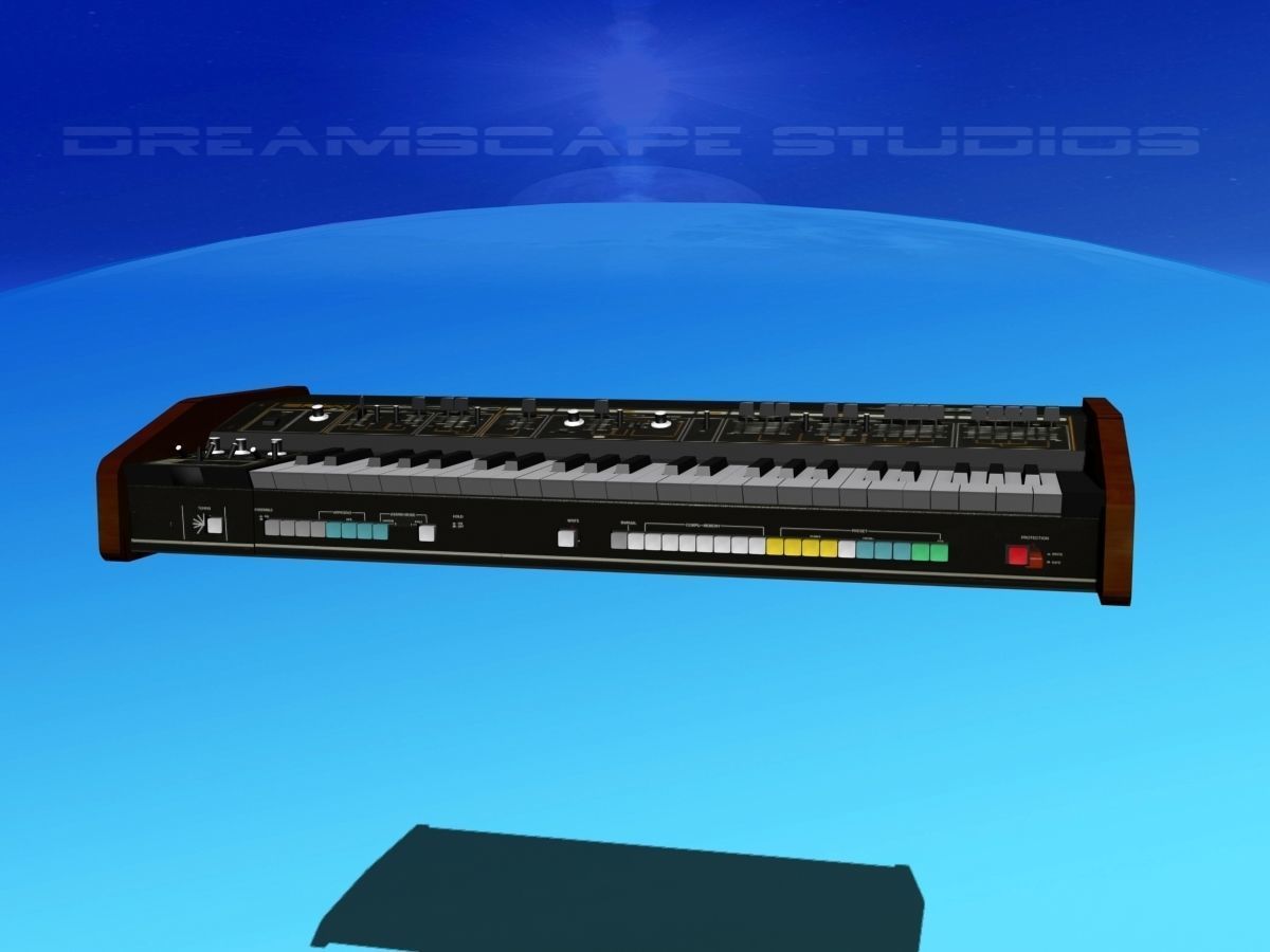Roland Jupiter 4 Synthesizer 3D model_2