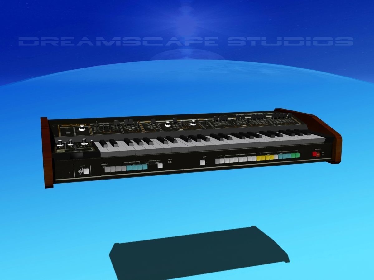 Roland Jupiter 4 Synthesizer 3D model_3