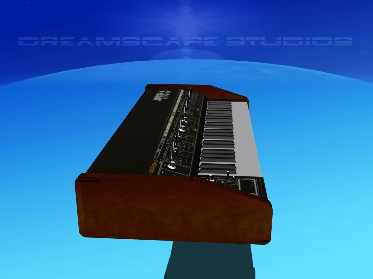 Roland Jupiter 4 Synthesizer 3D model_5