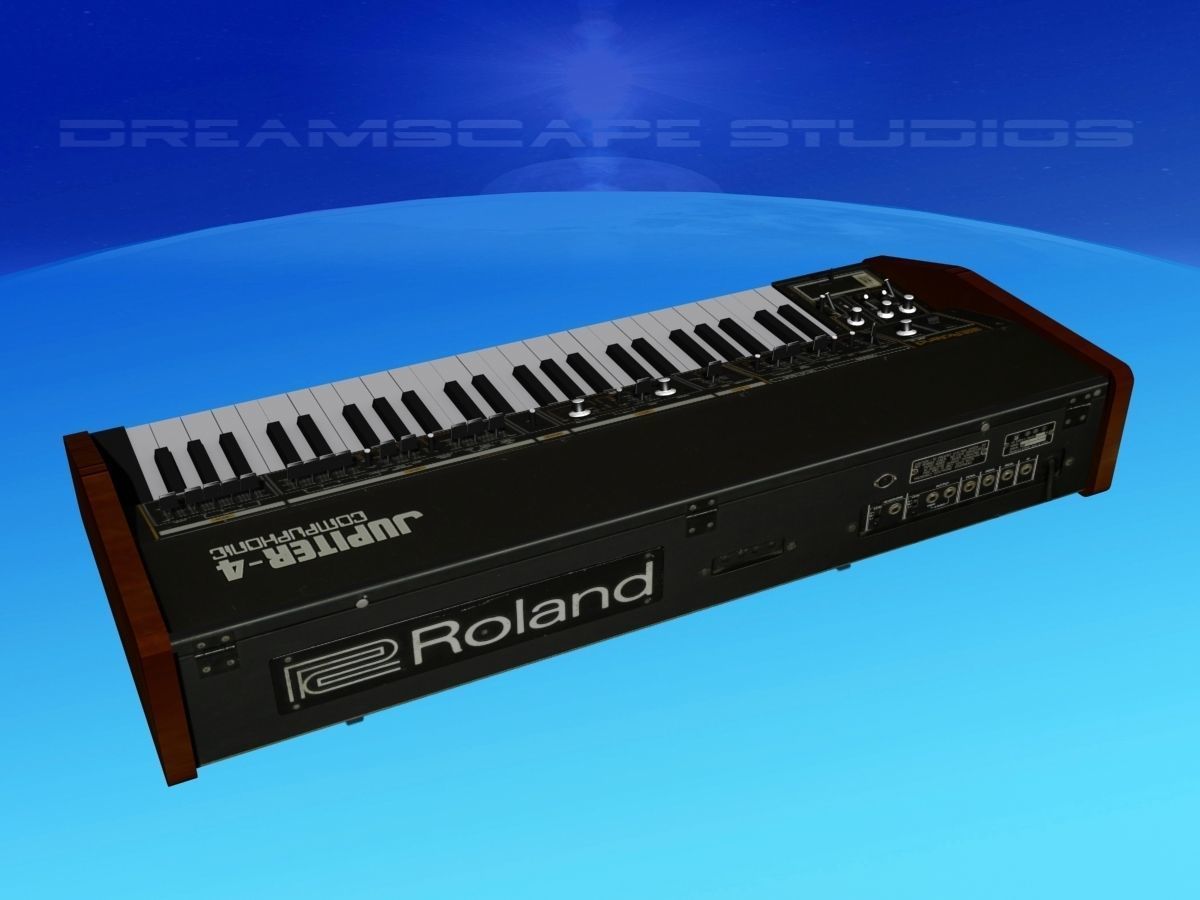 Roland Jupiter 4 Synthesizer 3D model_10