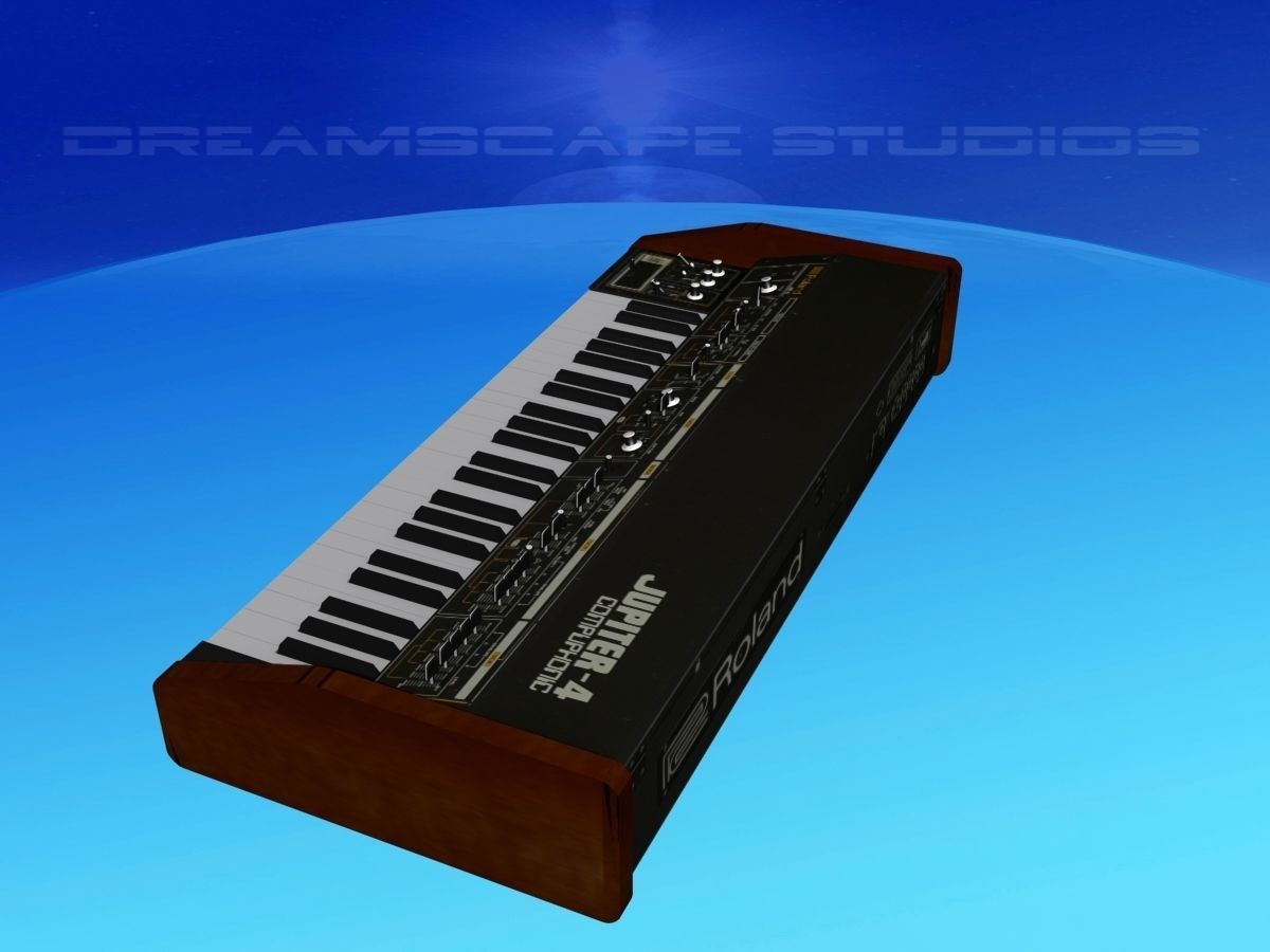 Roland Jupiter 4 Synthesizer 3D model_7