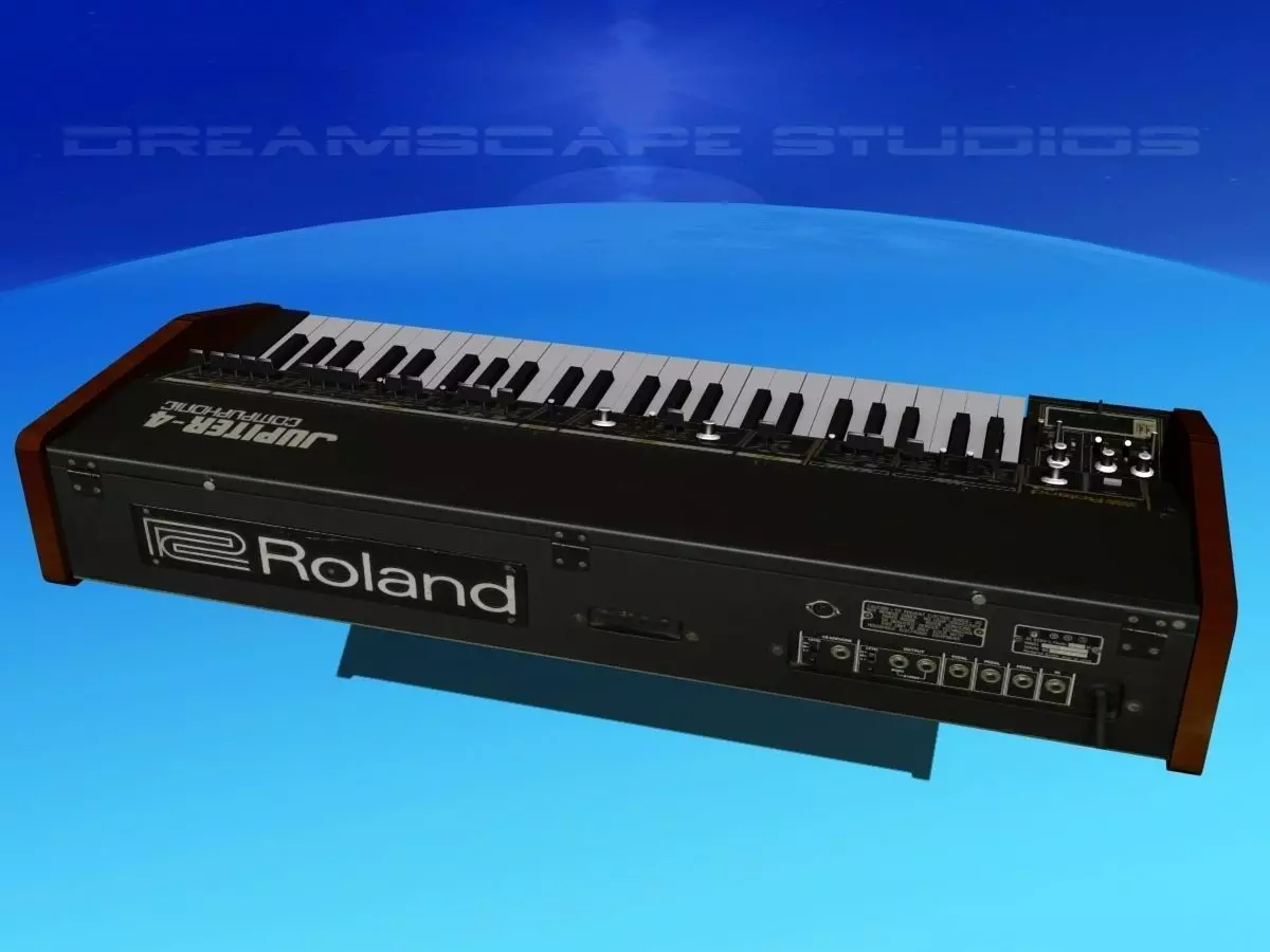 Roland Jupiter 4 Synthesizer 3D model_0
