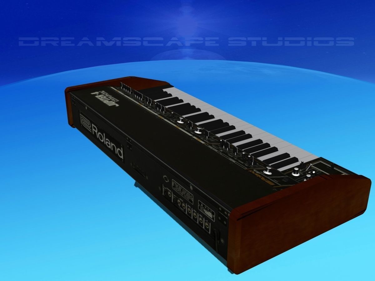 Roland Jupiter 4 Synthesizer 3D model_6