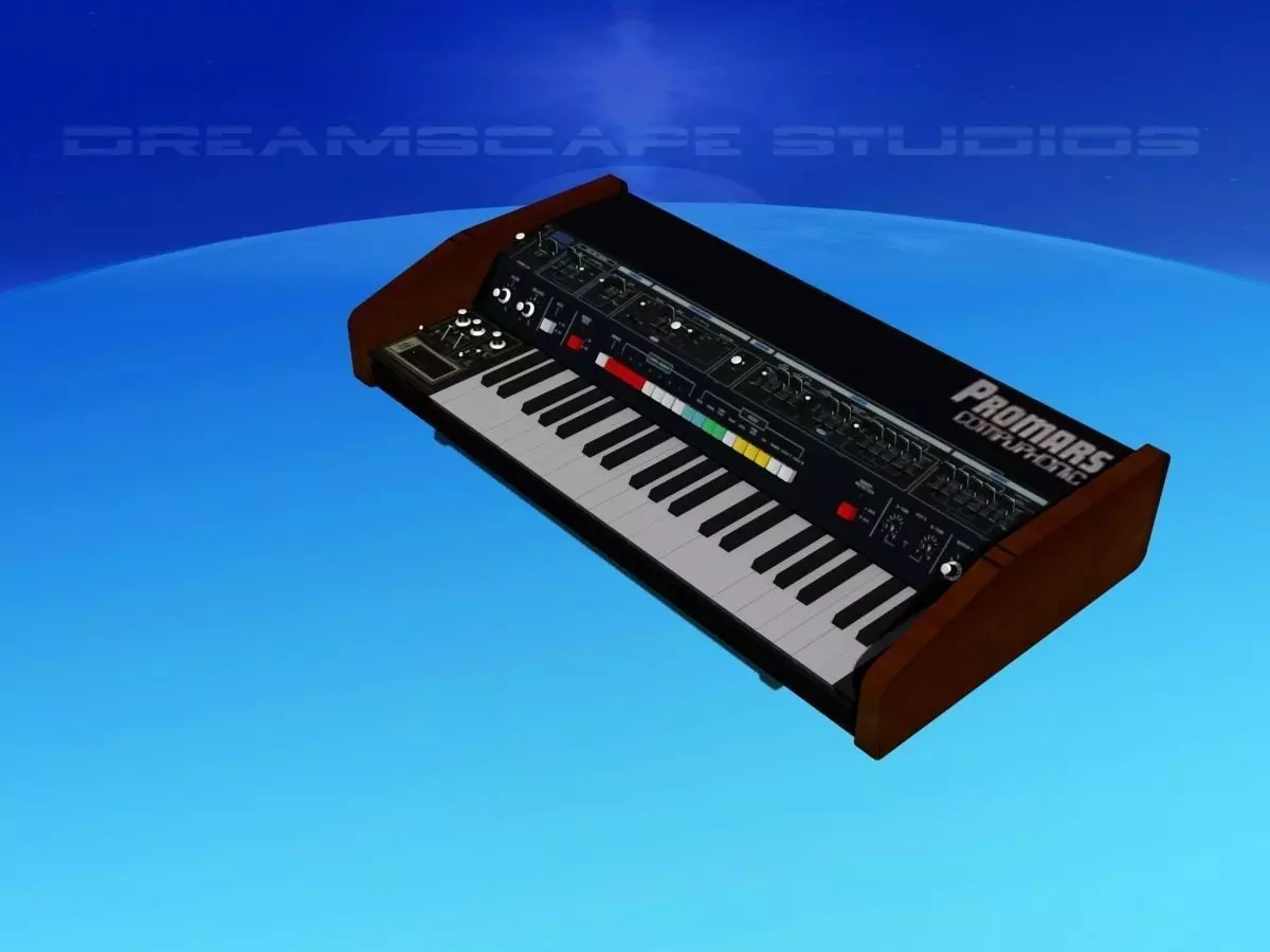 Roland ProMars Synthesizer 3D model_0