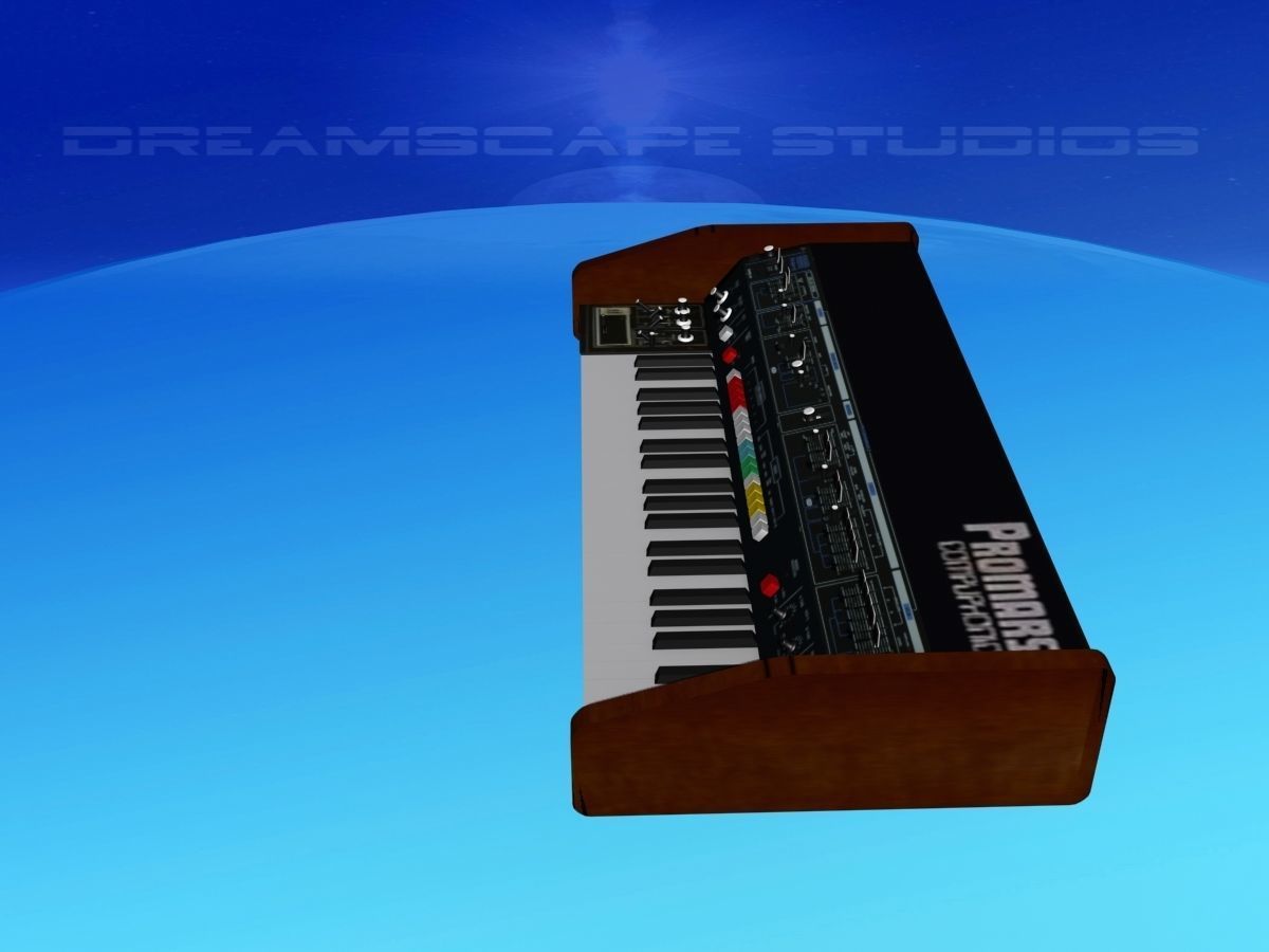 Roland ProMars Synthesizer 3D model_1