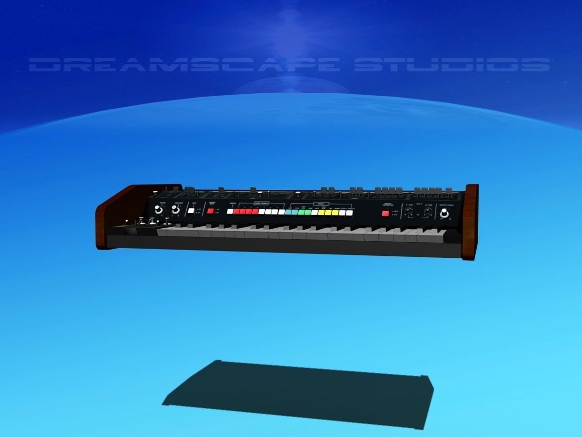 Roland ProMars Synthesizer 3D model_8