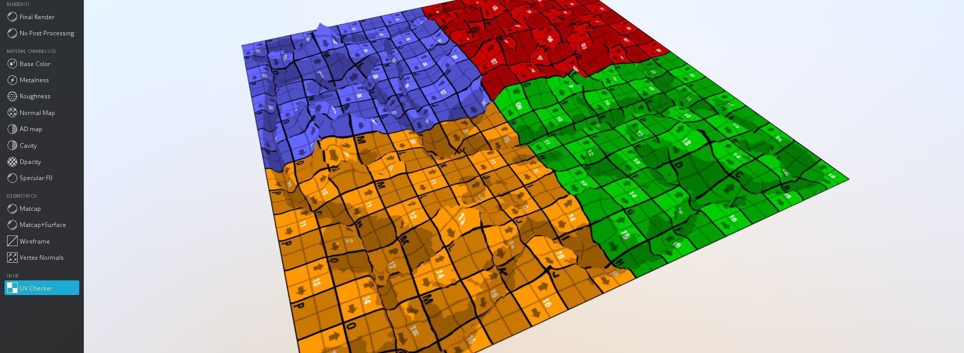 Winter Snow Environment 1 With Frozen Lakes And Mountains  Low-poly 3D model_14