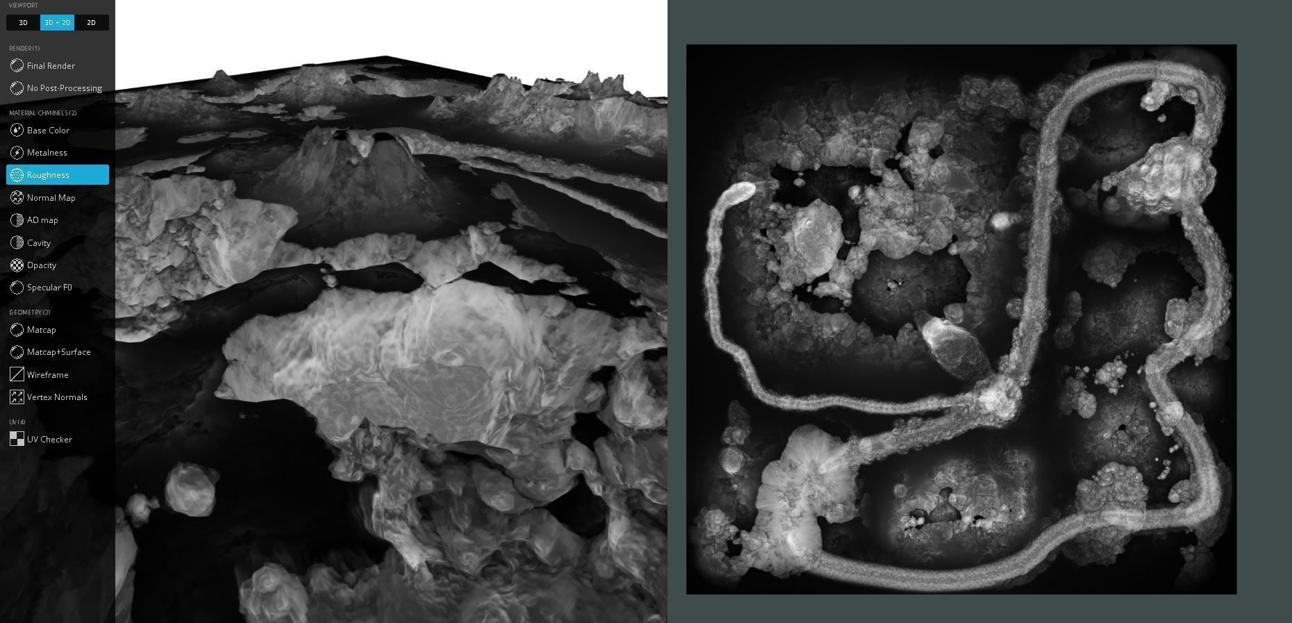 Winter Snow Environment 1 With Frozen Lakes And Mountains  Low-poly 3D model_9
