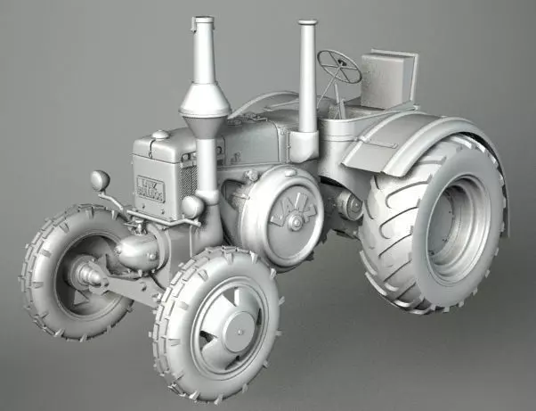 TRACTOR vintage 3D model