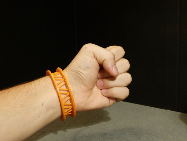 Earphone Wrapper Bracelet Free 3D print model_1