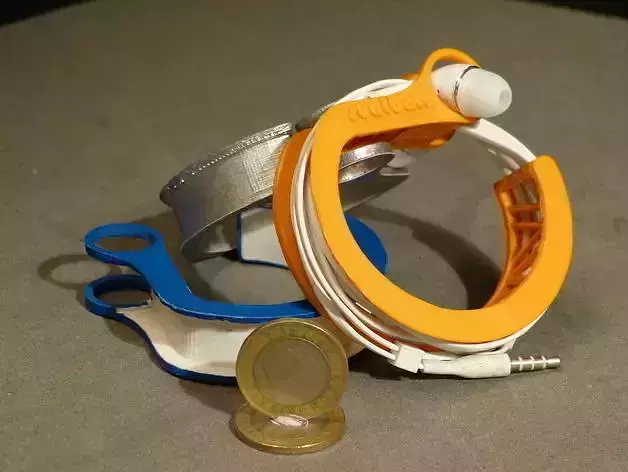 Earphone Wrapper Bracelet Free 3D print model