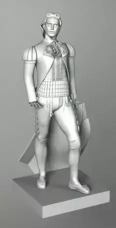 BULLFIGHTER statue of man in armor 3D model