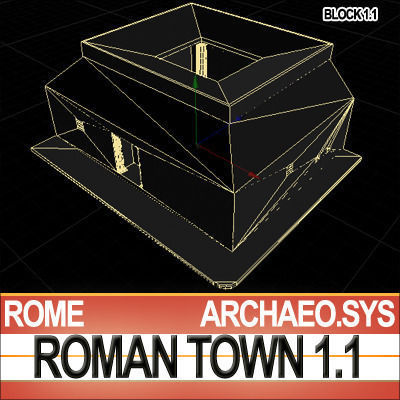 Roman Town House 1 1 Low Poly 3D model_9