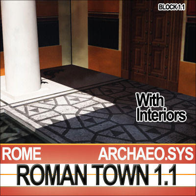 Roman Town House 1 1 Low Poly 3D model_3