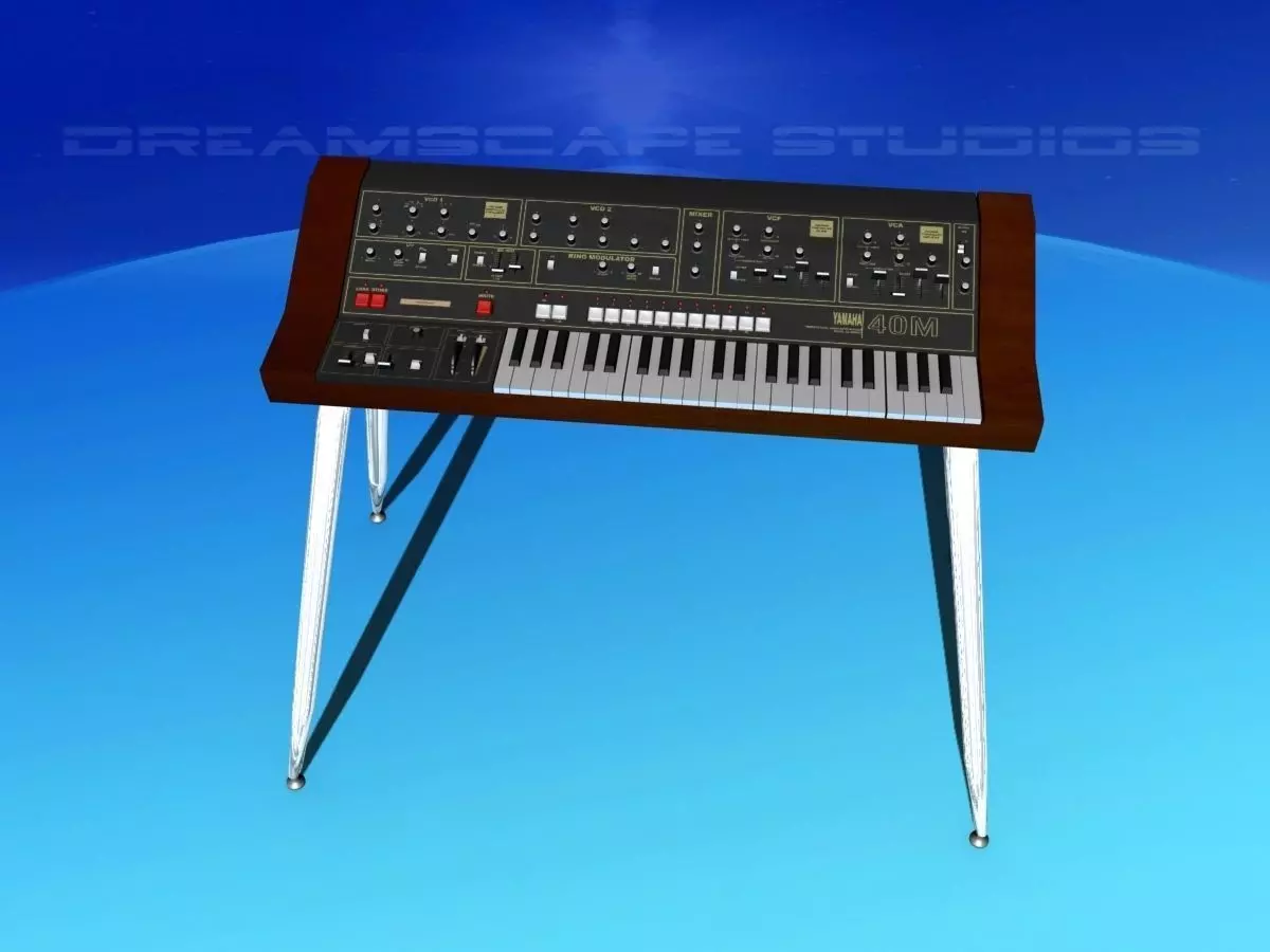 Yamaha CS-40 Synthesizer 3D model