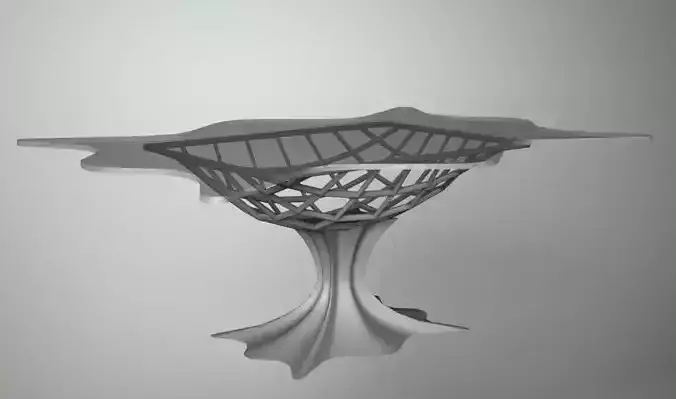 TABLE with abstract design
