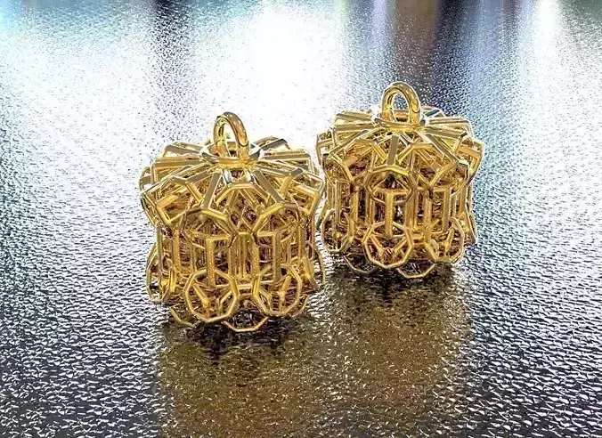 BRO WOVEN CYLINDER EARRING