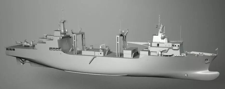 SHIP 2 military 3D model_0