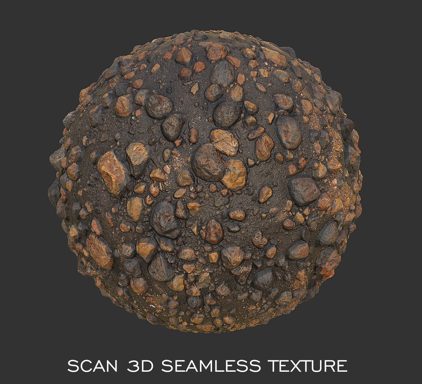 Stone Desert Low-poly 3D model_7