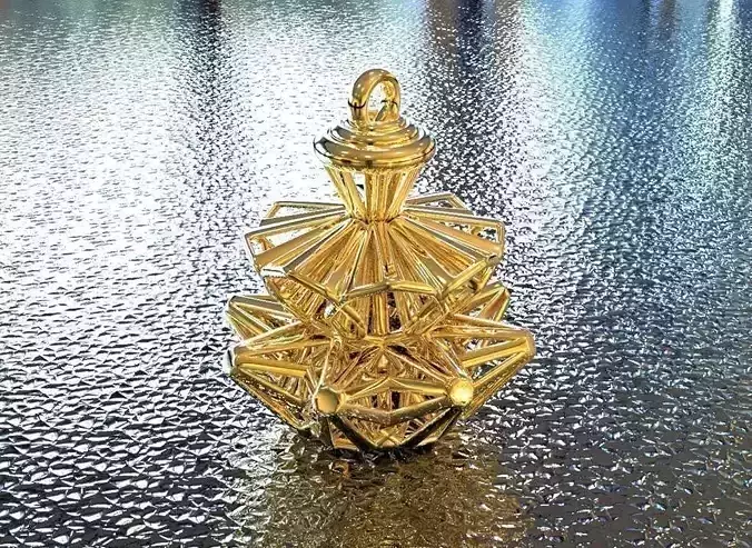 BRO WOVEN CONE PENDANT 3D print model