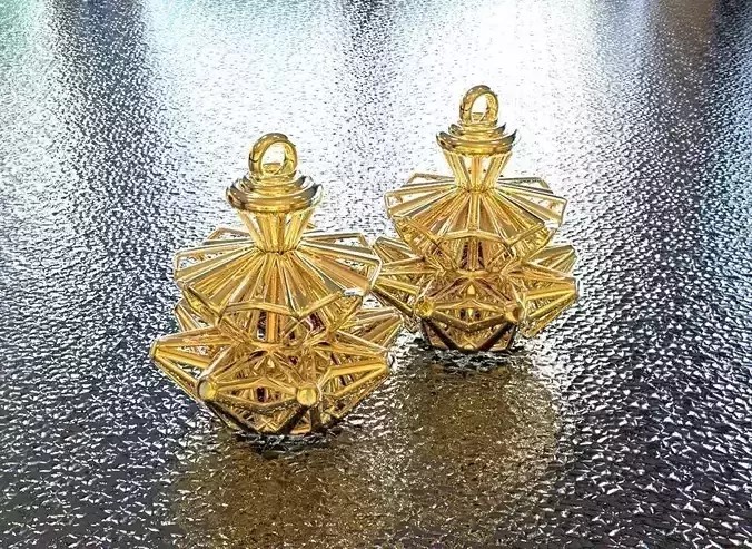 BRO WOVEN CONE EARRING 