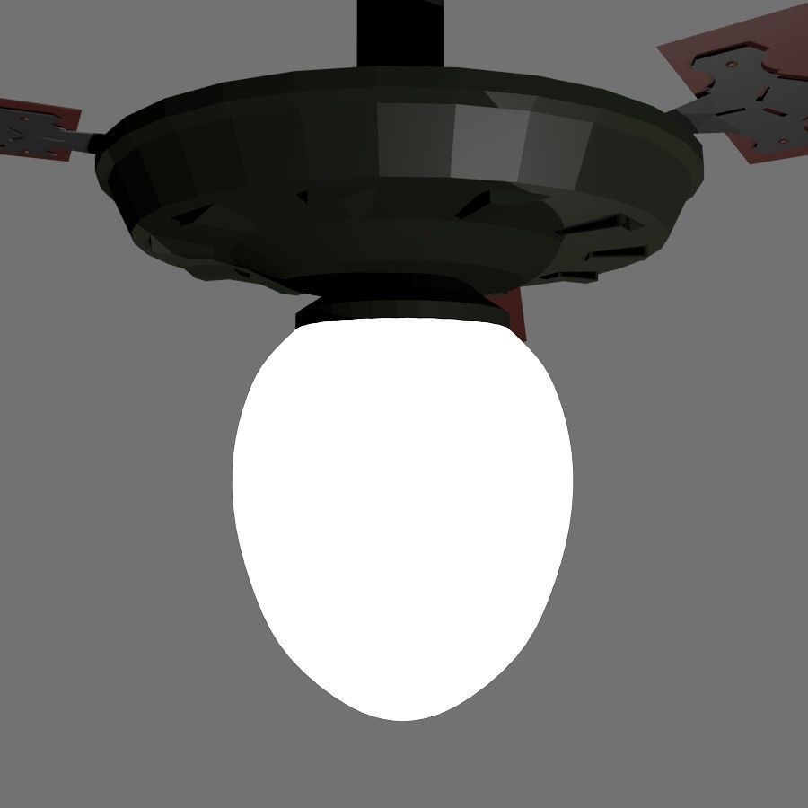 Ceiling fan 3D model_4