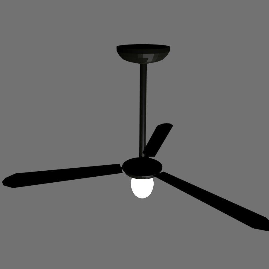 Ceiling fan 3D model_1