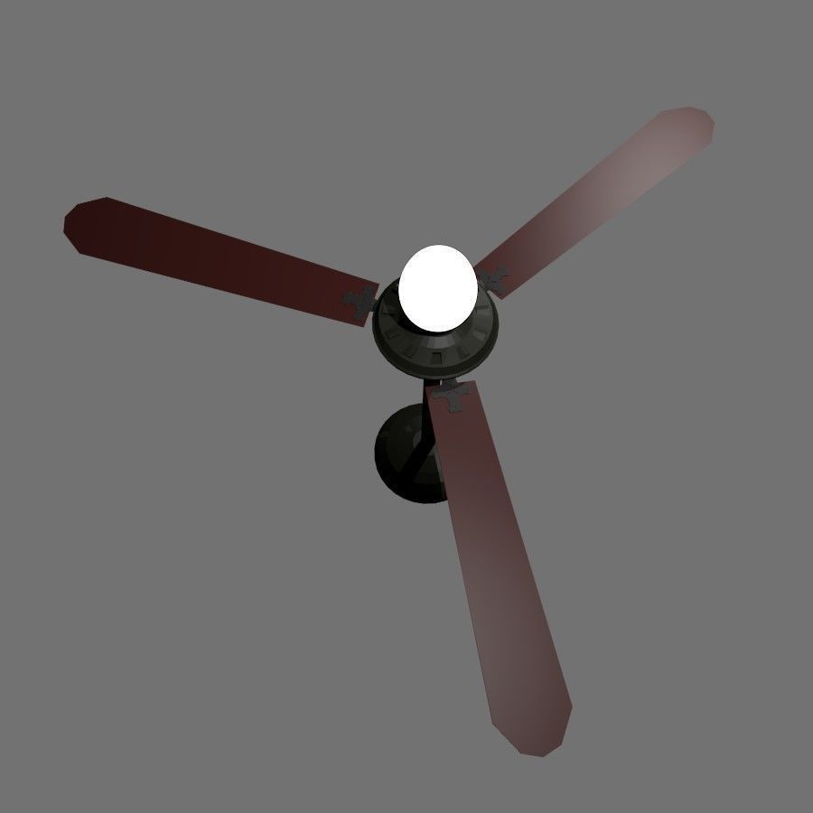 Ceiling fan 3D model_6