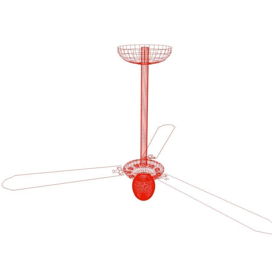 Ceiling fan 3D model_9