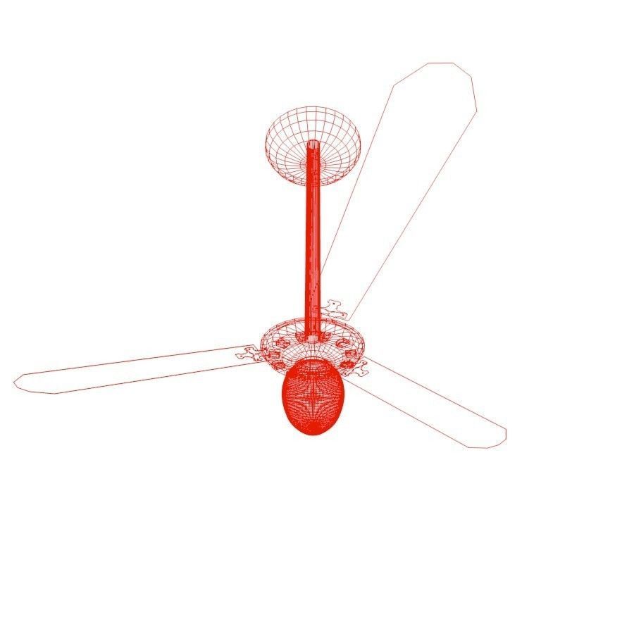 Ceiling fan 3D model_5
