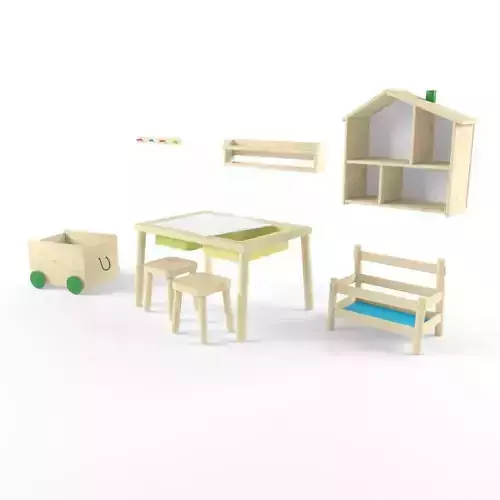 Children room furniture set from