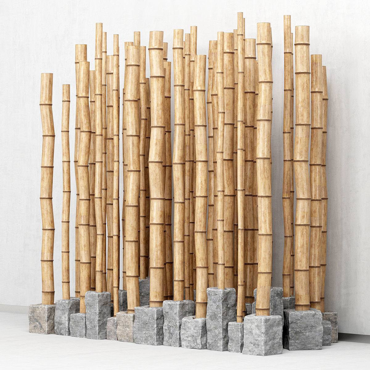 Bamboo decor n16 3D model_2