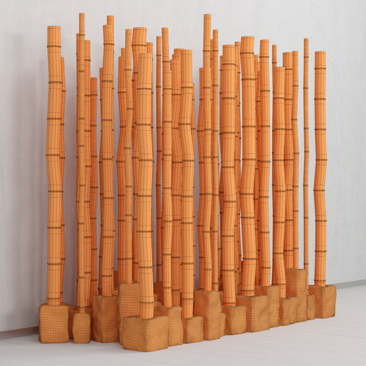 Bamboo decor n16 3D model_7