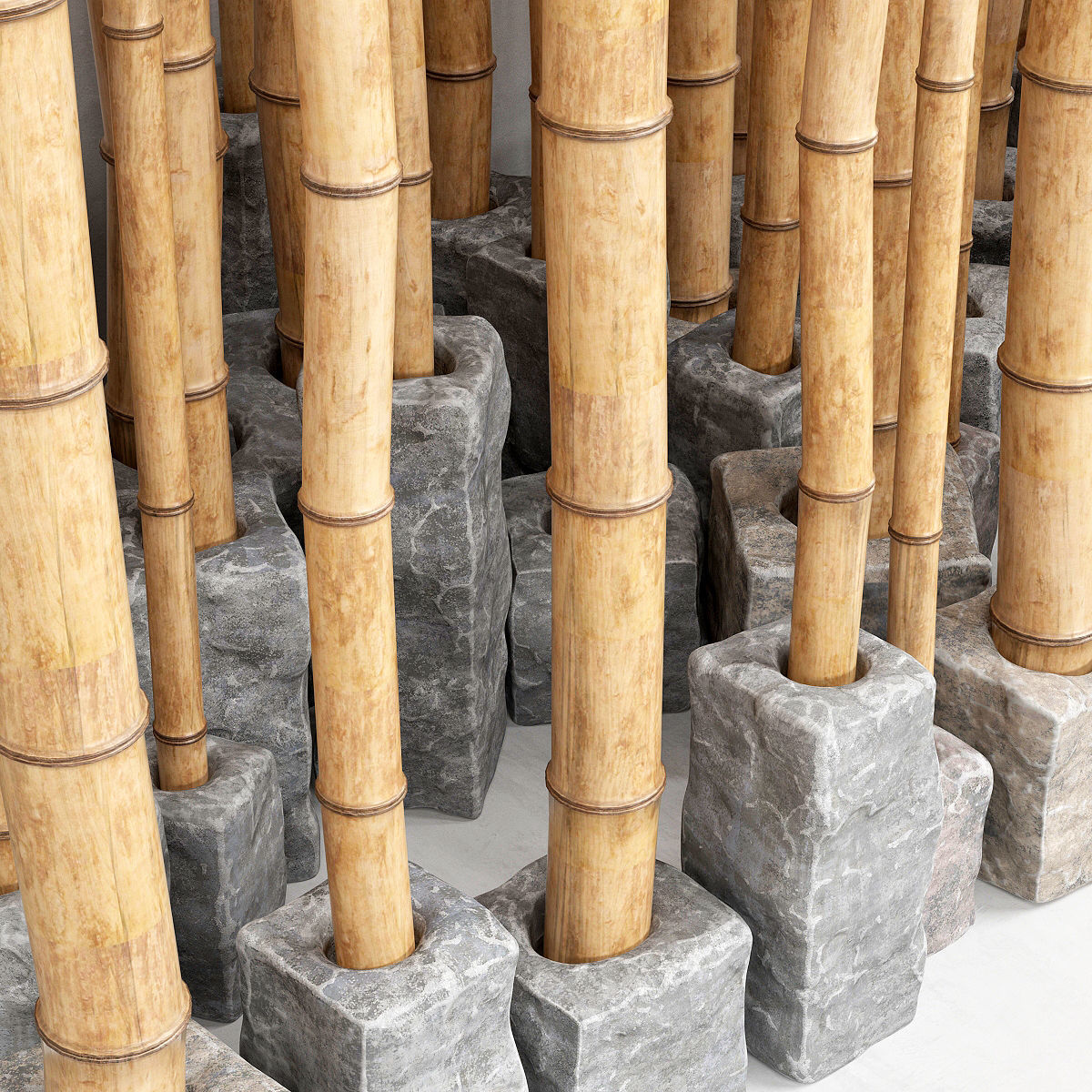 Bamboo decor n16 3D model_3