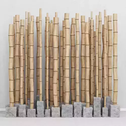 Bamboo decor n16 3D model