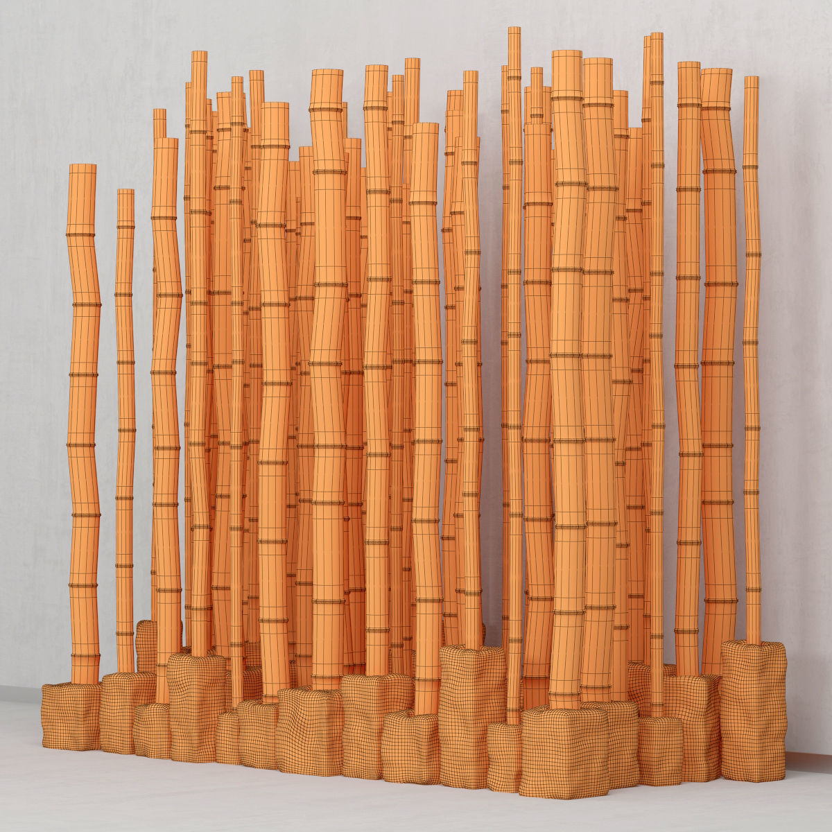 Bamboo decor n16 3D model_6