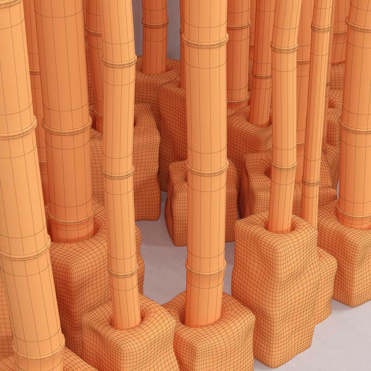 Bamboo decor n16 3D model_9