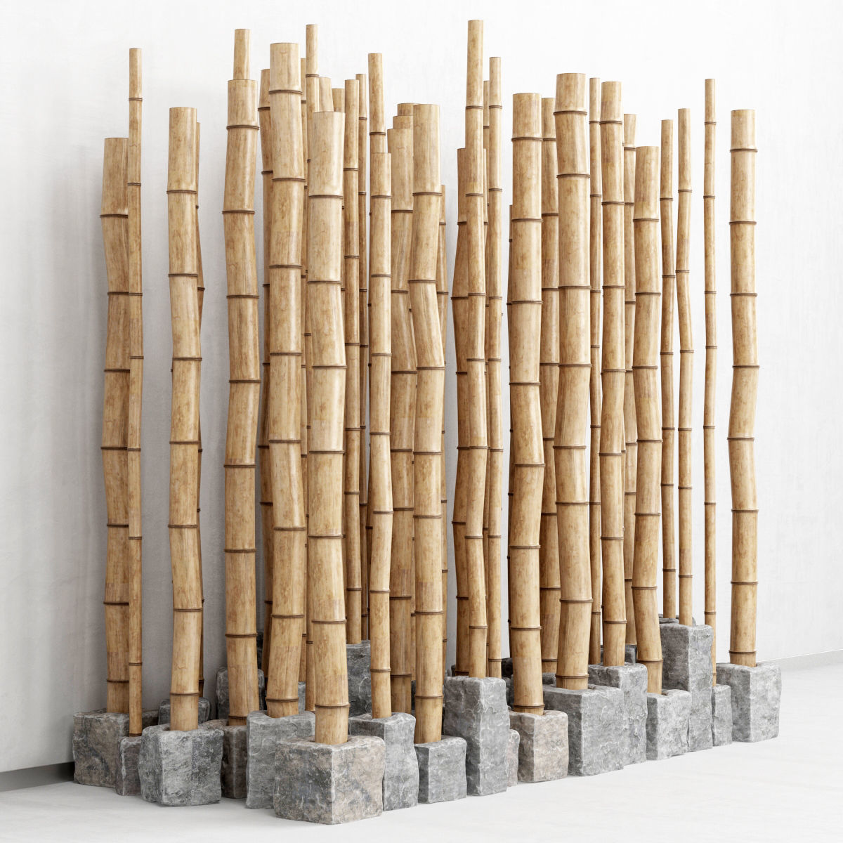 Bamboo decor n16 3D model_1