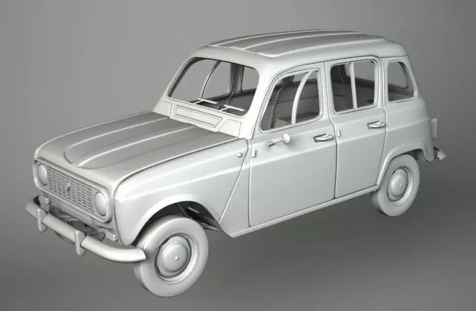 CAR RENAULT 4L 3D model
