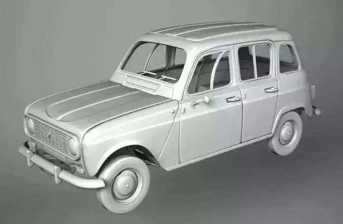 CAR RENAULT 4L 3D model