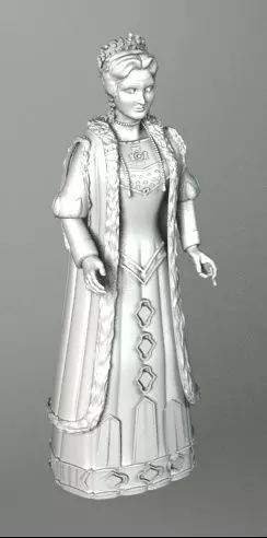 DOLL PUPPET QUEEN 3D model_0