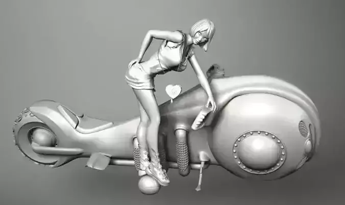 MOTOMOTIVE 2 woman on motorcycle