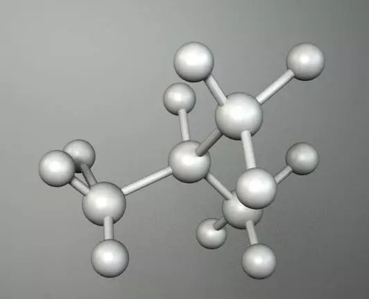 MOLECULES silver molecule 3D model_0