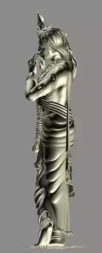 KRISHNA lord holding flute 3D model