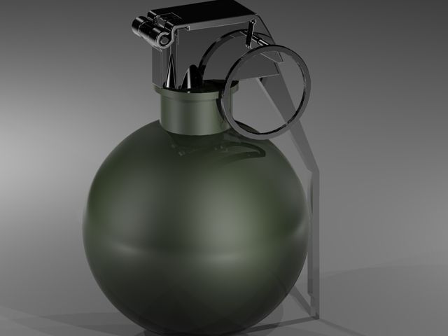 Grenade M 67 3D model_0