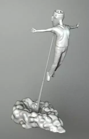 IMAGINATION person in air 3D model_0