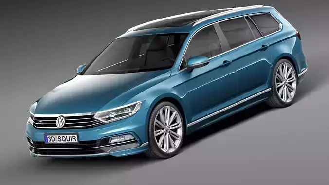 Volkswagen Passat Variant R-line 2015 3D model