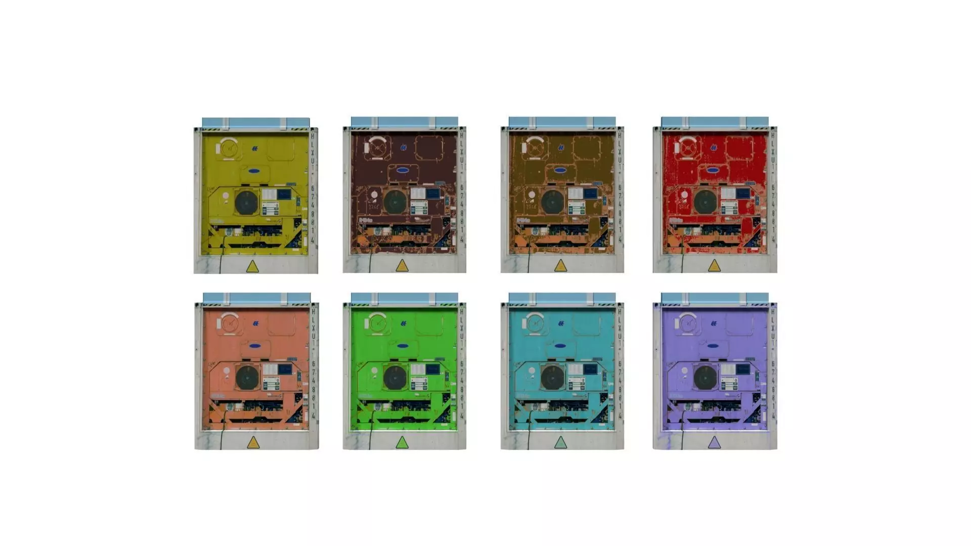 Data Chip Sci Fi Upgrade Module Micro Tech Electric Space Power Low-poly 3D model_0